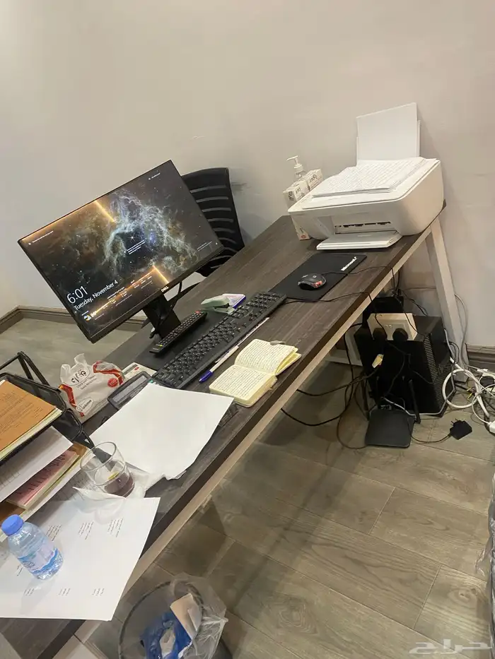 بيع مكتب و طابعه و وجهاز وجهاز كيمرات و تلفزون كيمرات 0