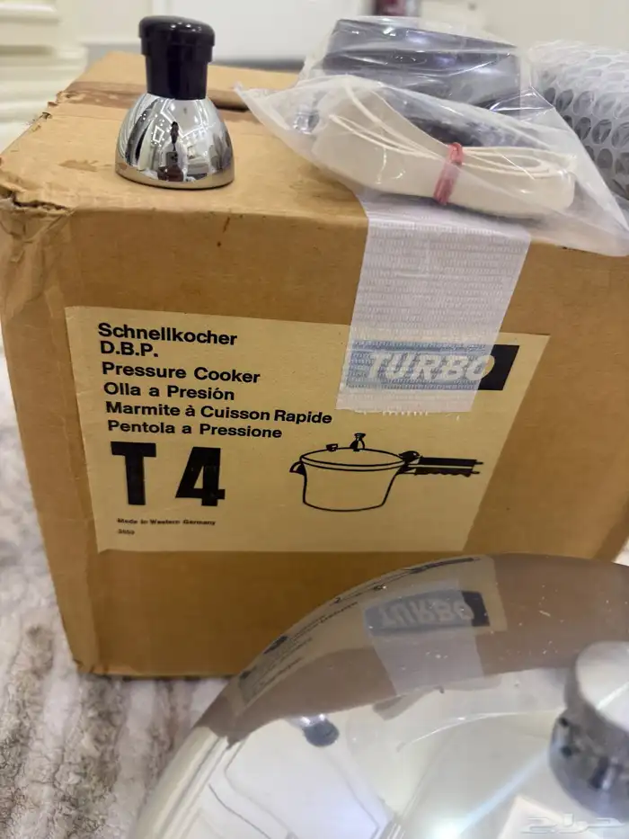 قدر ضغط تيربو 4 لتر جديد بكرتونه 6