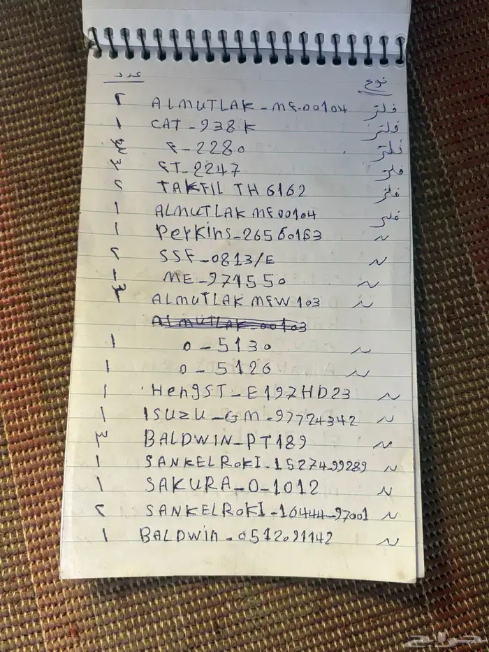 قطع غيار وفلاتر معدات ثقيله 9