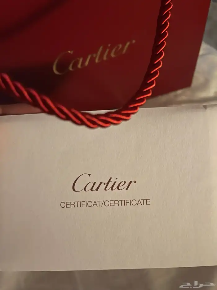 خاتم ذهب ابيض كارتير رجالي (اصلي) 5
