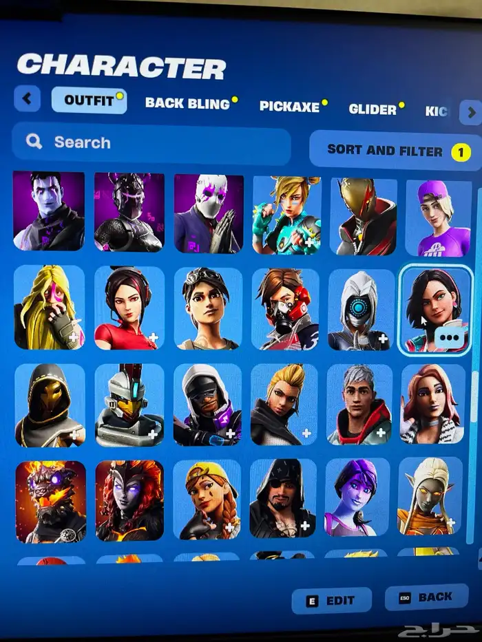 حساب فورت نايت 227 سكن 5