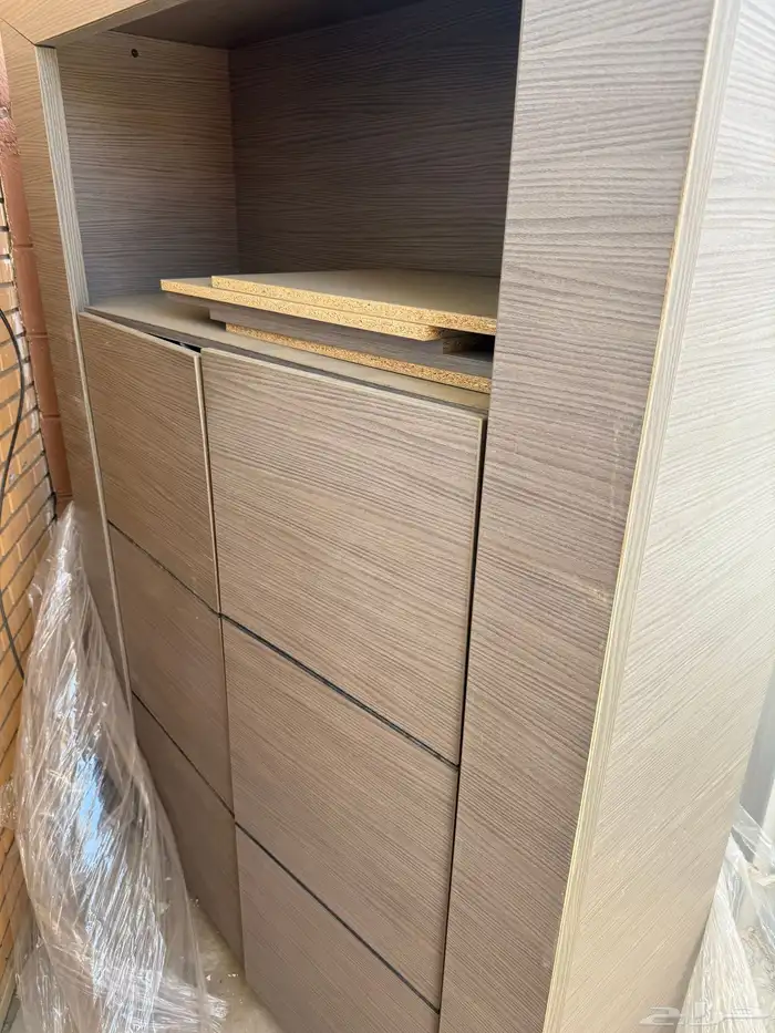 ارفف  رفوف  دولاب خشبي للتخزين 10