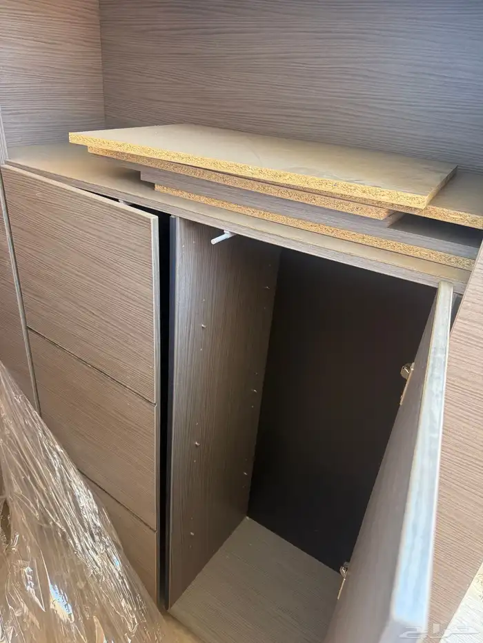 ارفف  رفوف  دولاب خشبي للتخزين 8