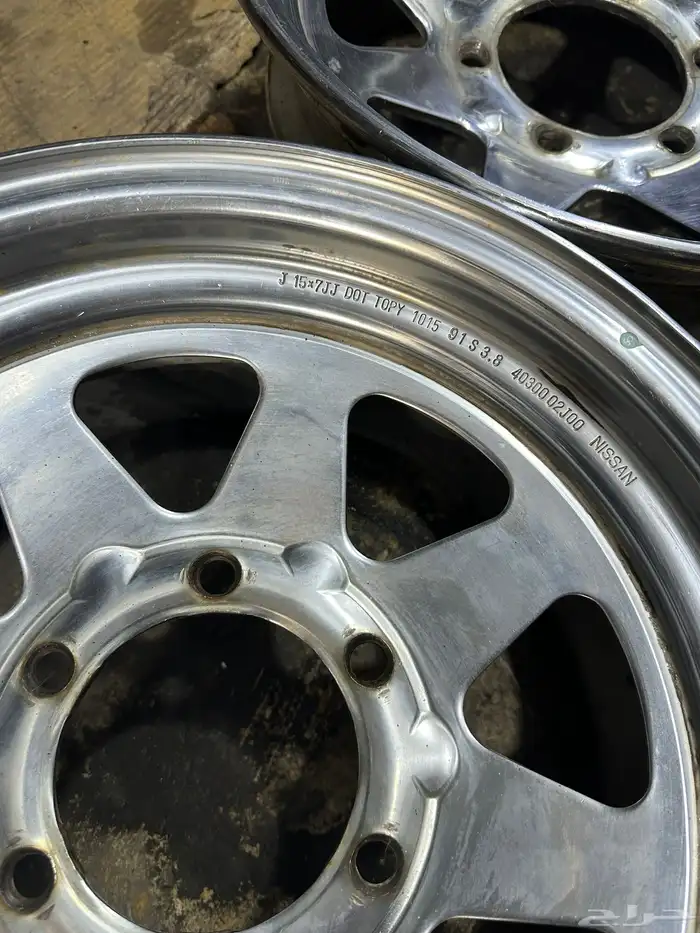 جنوط نيسان نيكل مقاس 15 اصلي وكاله 5