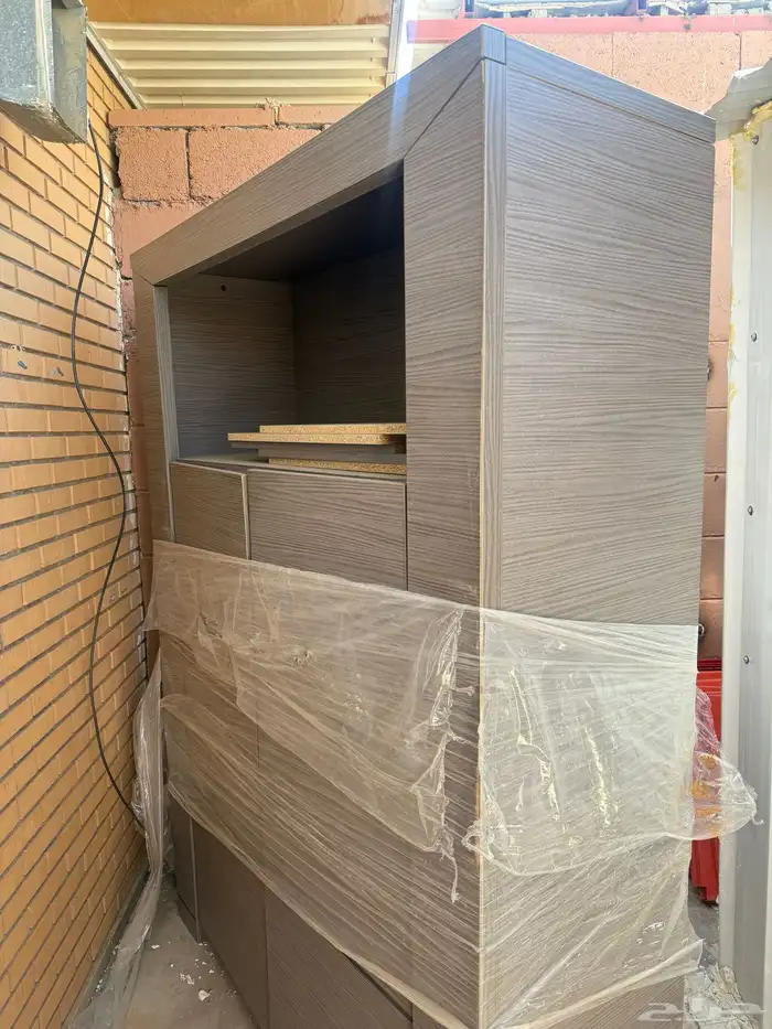 ارفف  رفوف  دولاب خشبي للتخزين 14