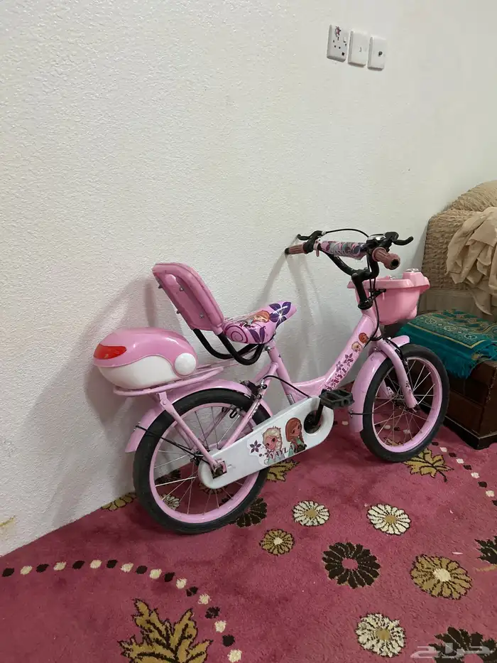 سيكل بناتي سليم ونظيف وجديد مستعمل فقط شهر كفرات حجريه جديد 1