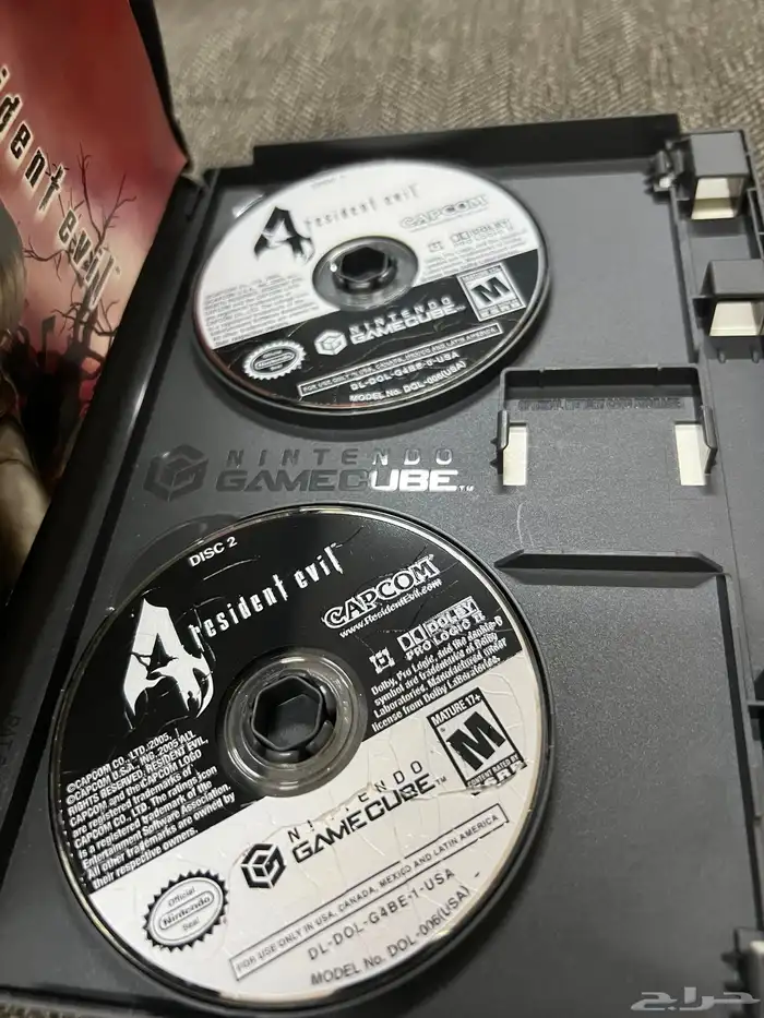 شريط ريزدنت ايفل 4 الاصلي نسخة نينتندو جيم كيوب 3