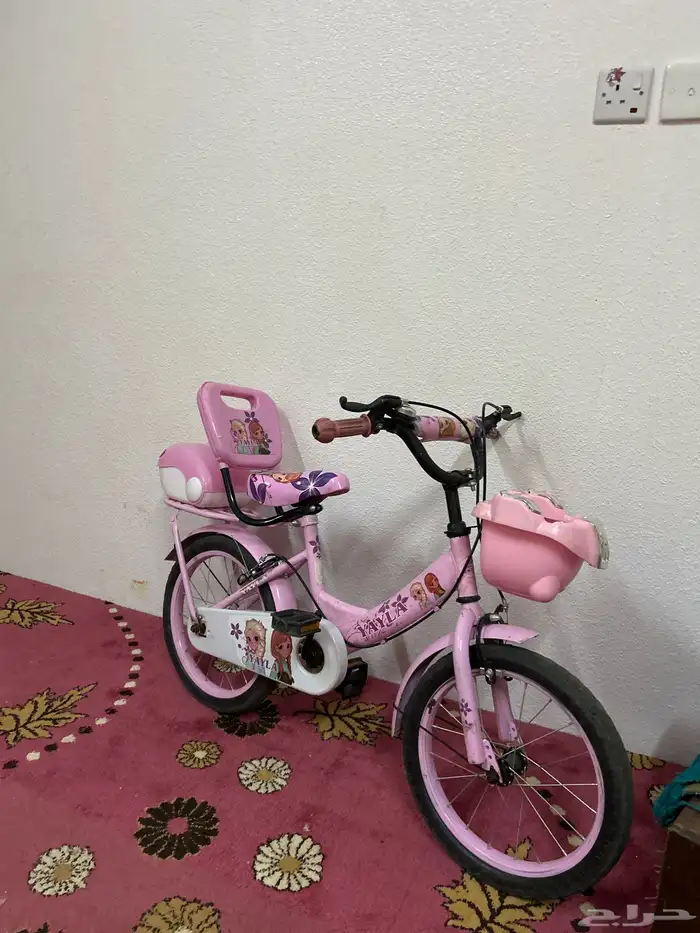 سيكل بناتي سليم ونظيف وجديد مستعمل فقط شهر كفرات حجريه جديد 0