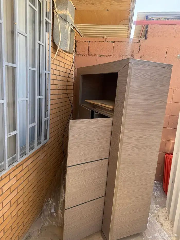 ارفف  رفوف  دولاب خشبي للتخزين 6