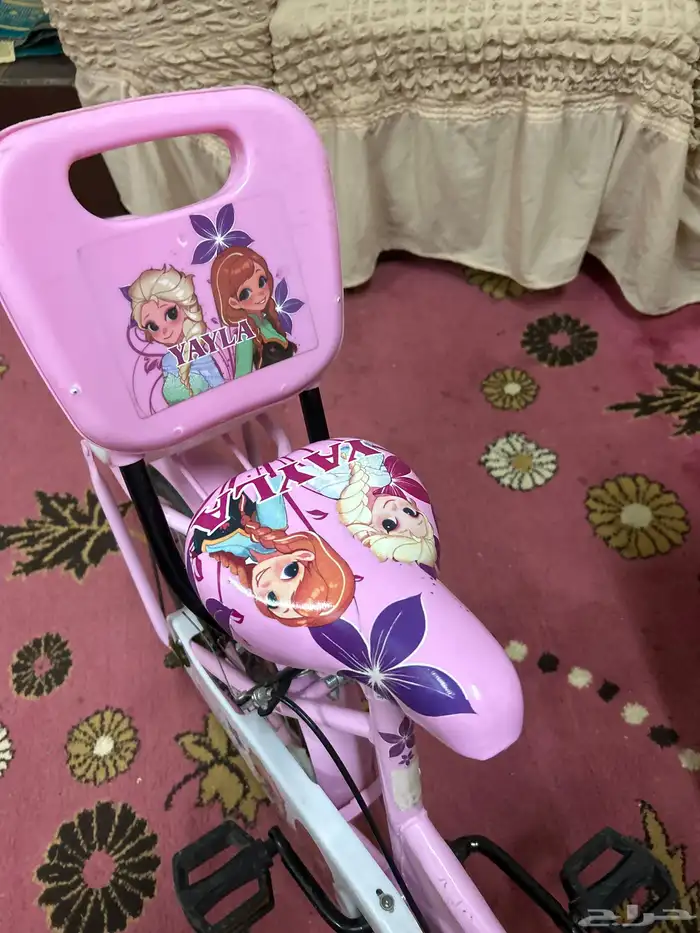 سيكل بناتي سليم ونظيف وجديد مستعمل فقط شهر كفرات حجريه جديد 3