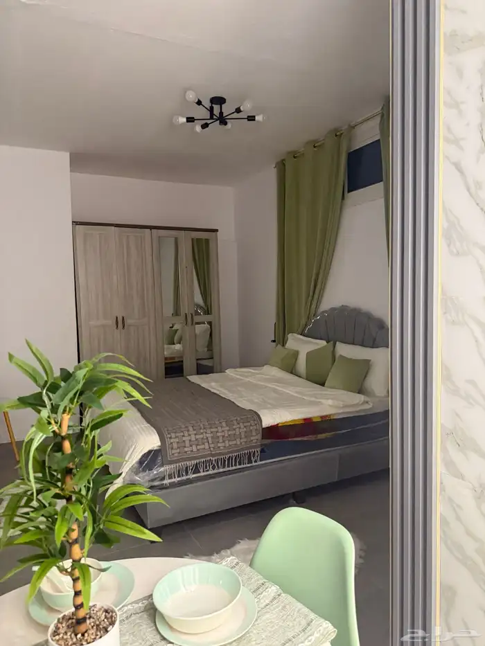 شقة استيديو مفروشه للإيجار اليومي او الشهري ينبع الصناعيه 1