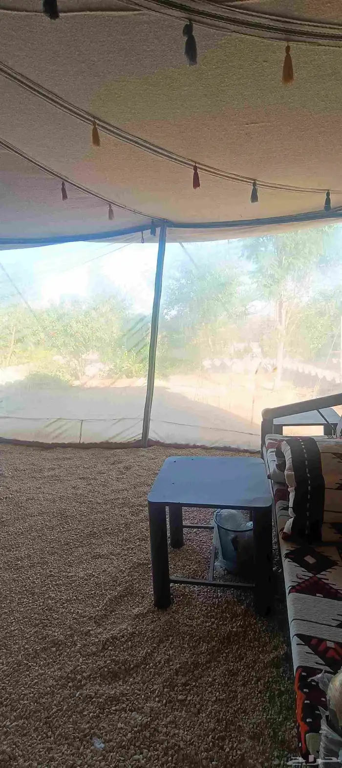 الخرج بيت شعر جملون واجهه شفائف شبه جديد 4