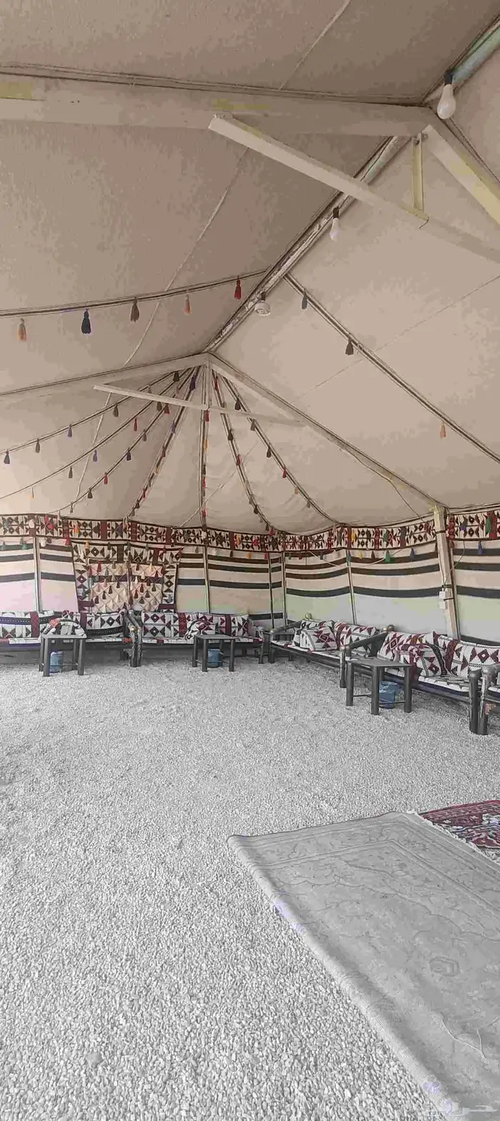 الخرج بيت شعر جملون واجهه شفائف شبه جديد 2