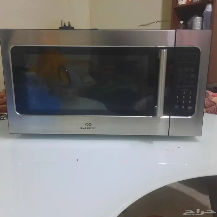 ميكرويف مقاس كبير 40 لتر شغال بحاله جيده لون اسود فضى 0