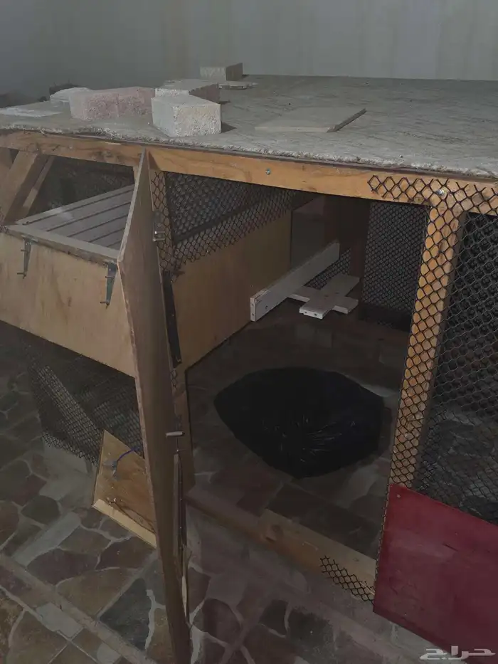 قفص دجاج خشب كبير 0