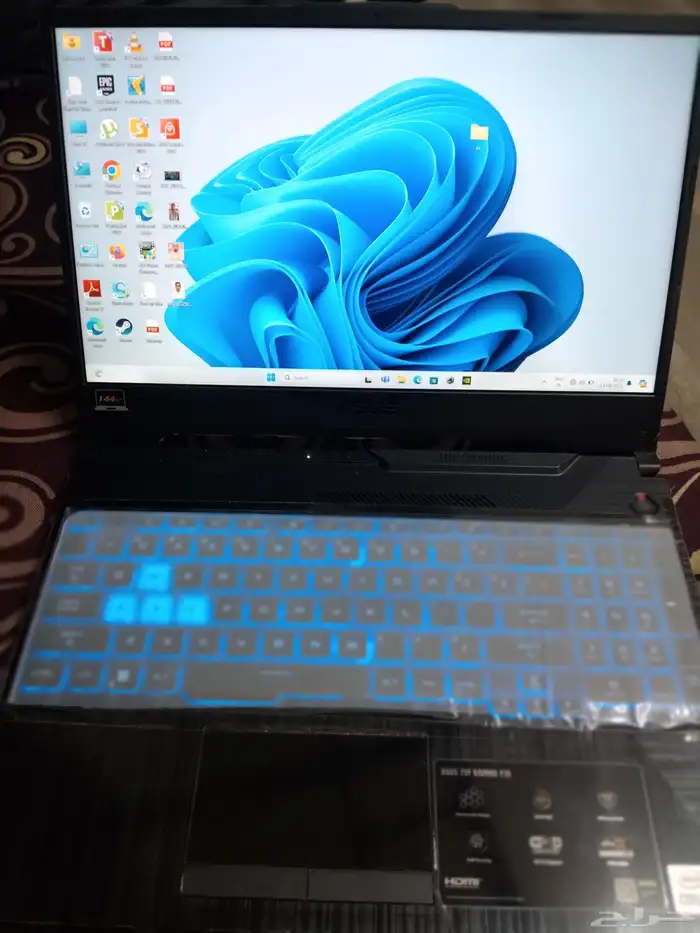 asus tuf f15 gaming laptop with i5 processer. 8gb ram 7