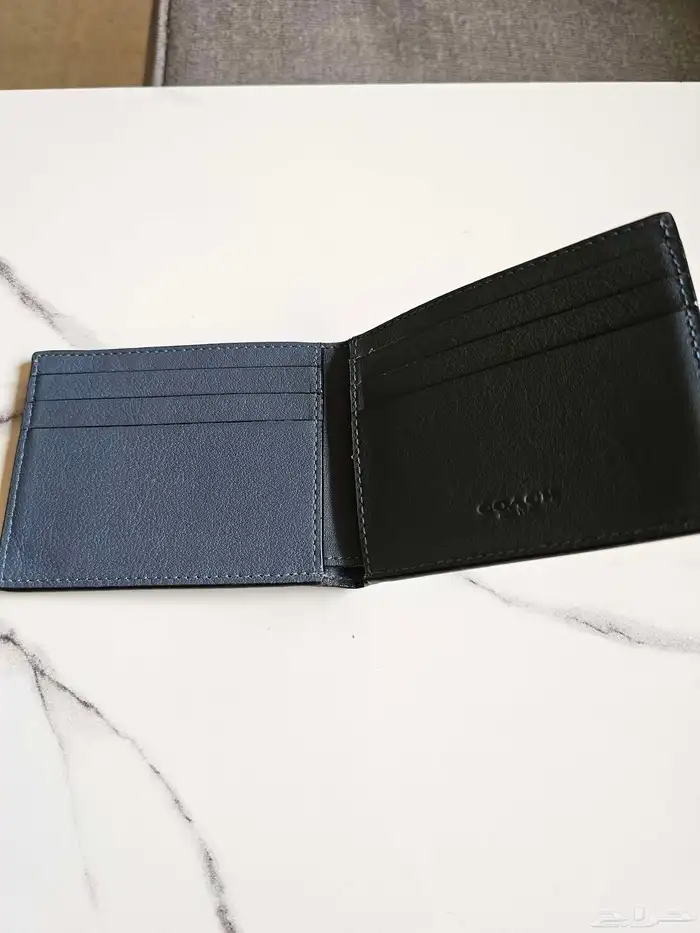 محفظة جلد نسانية - رجالية Coach 2