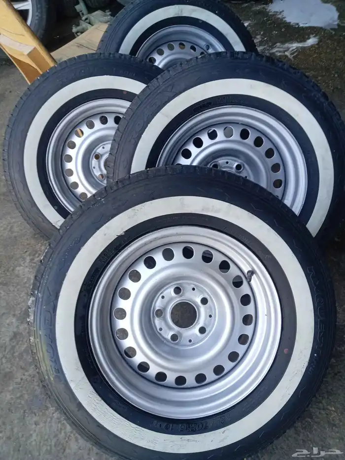 جنوط هيلكس مرسيدس صيني درجة أولى مع كفرات خط جنيو مقاس 15 4