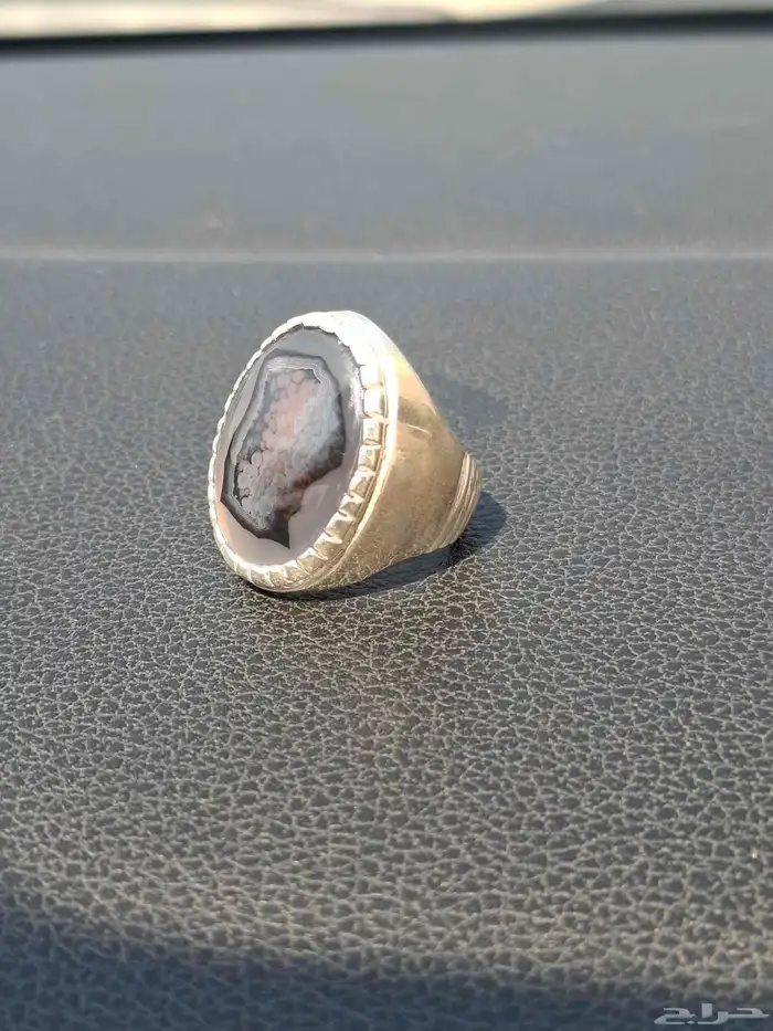 خواتم عقيق شغل مميز فضه تقيله 3