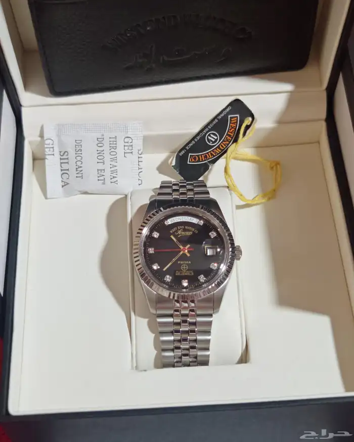 ساعه ويست اند مقاس 37 اسود جديده الساعه لم تستخدم 1