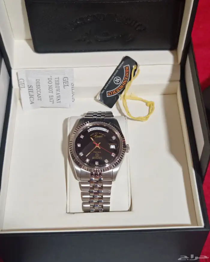 ساعه ويست اند مقاس 37 اسود جديده الساعه لم تستخدم 2