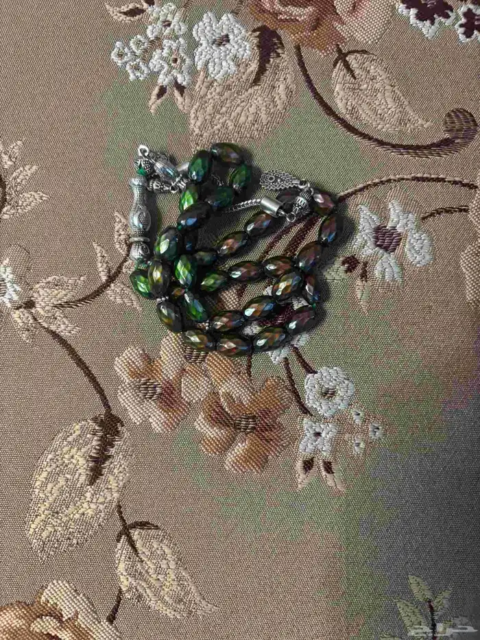 سبحه من الحجر الطبيعي الهيماتيت يتغير لونها من تغير الحراره 2