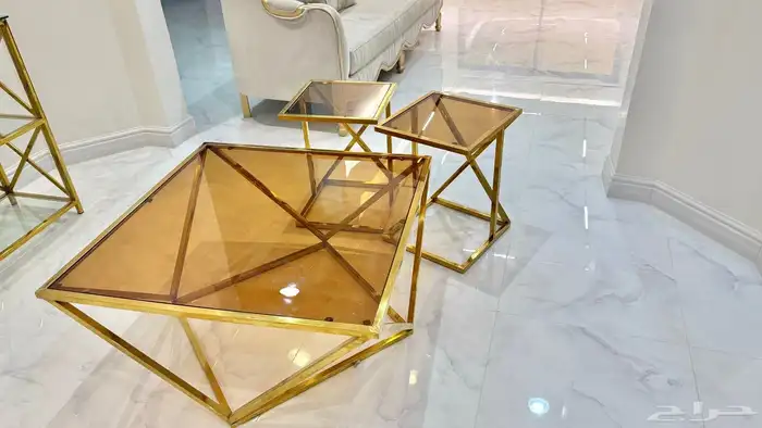 مجلس كامل مع طاولات وطاوله استقبال 9