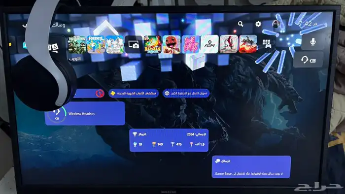 شاشة سامسونج مع سماعة سوني للبيع 1