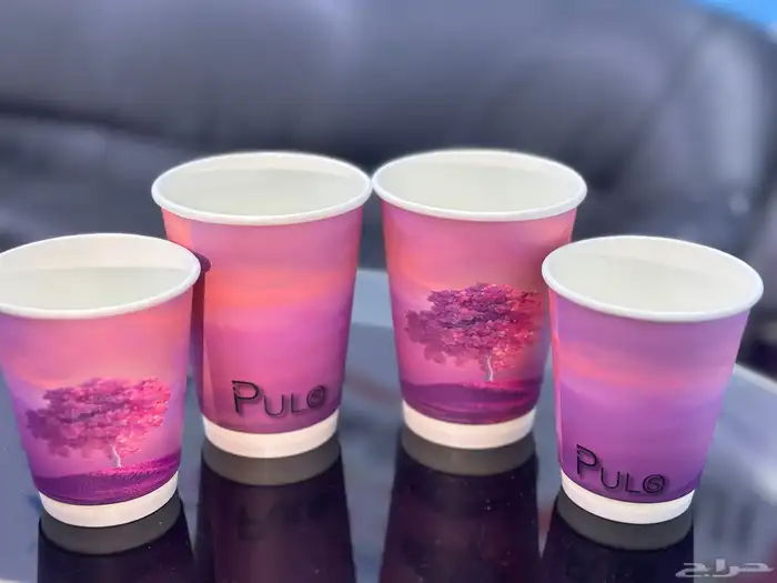 طباعة اكواب ورقية طباعة ملونة كميات قليلة مقاسات مختلفة 3