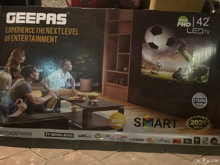 Smart LED TV Geepas 42  GLED4207XFHD شاشة 0