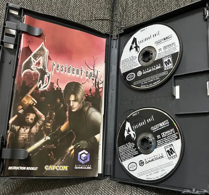 شريط ريزدنت ايفل 4 الاصلي نسخة نينتندو جيم كيوب 2