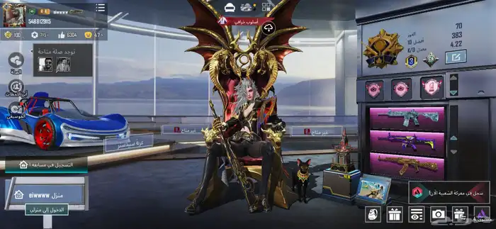 حساب ببجي نادر التفاصيل بالصور اغلب الأسلحة كل مسج وماكس 0