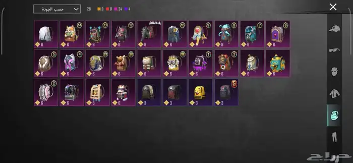 حساب ببجي مستوى76 14