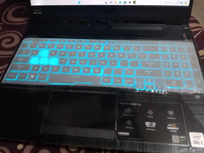 asus tuf f15 gaming laptop with i5 processer. 8gb ram 5