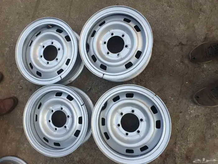 جنوط حديد شمبر جيب نيسان مقاس 16 وجنوط كياء ريو 2025 مقاس 1 3