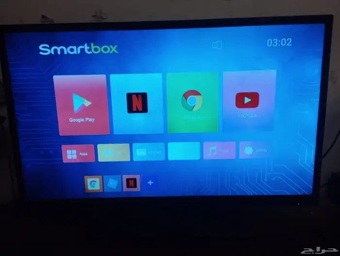 شاشه 42 بوصه من شركه كلاس مع سمارت بوكس 1