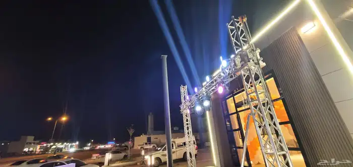 اضاءات اضاءه ملونه كشافات تلوين واجهه تجهيز افتتاحات حفلات 5