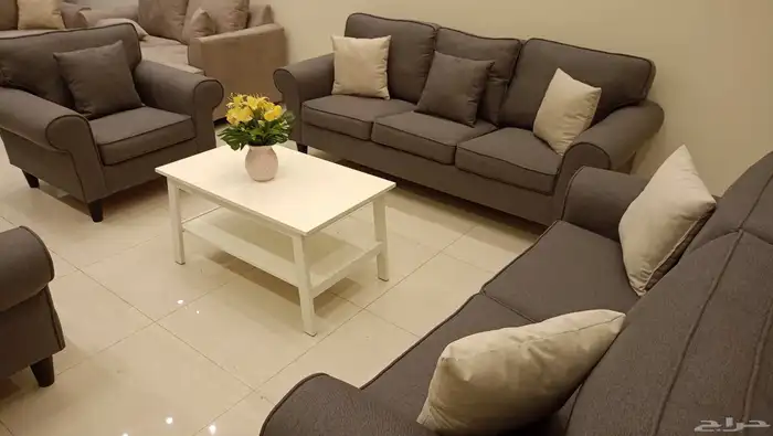 طقم كنب من ايكيا 7اشخاص فخم مودرن 4