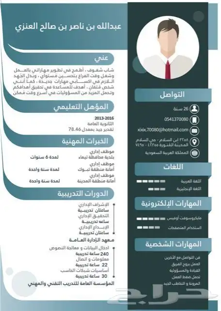 سيرة ذاتية احترافية بسعر رمزي 1