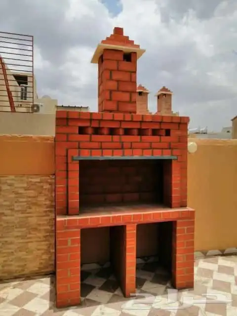 بيوت شعر مشب نار مشب رخام قرميد جمالون تلبيس قماش 0