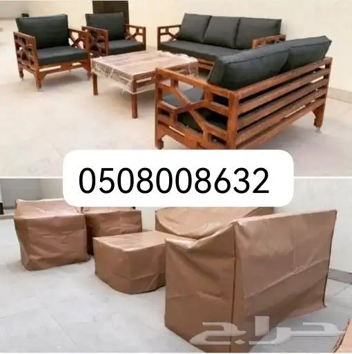 كراسي حديد خارجية جلسات مراكيز احواش استراحات 3