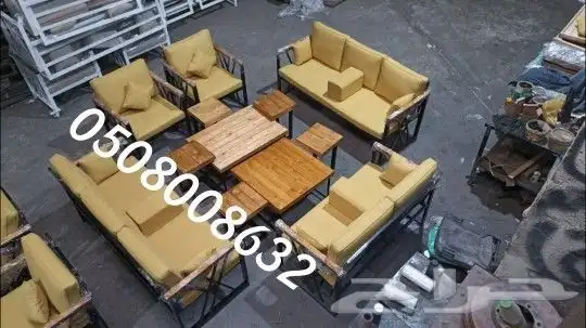 كراسي حديد خارجية جلسات مراكيز احواش استراحات 12