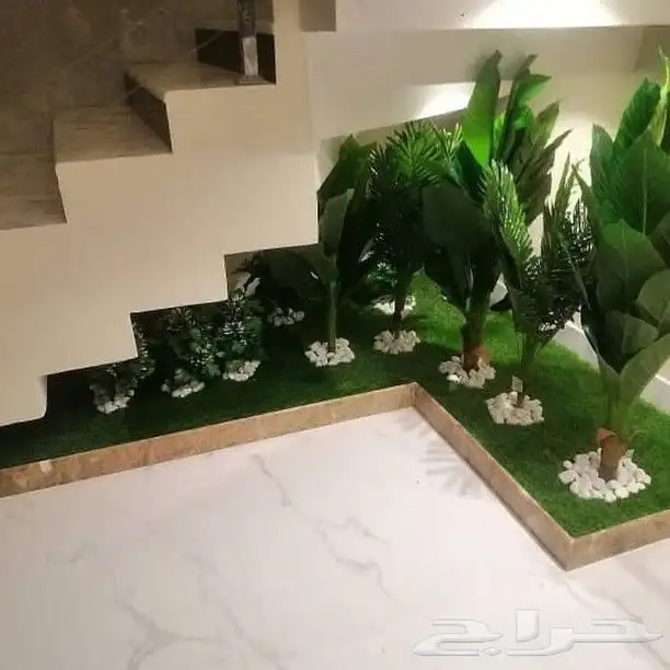 تنسيق حدائق تحت الدرج 6