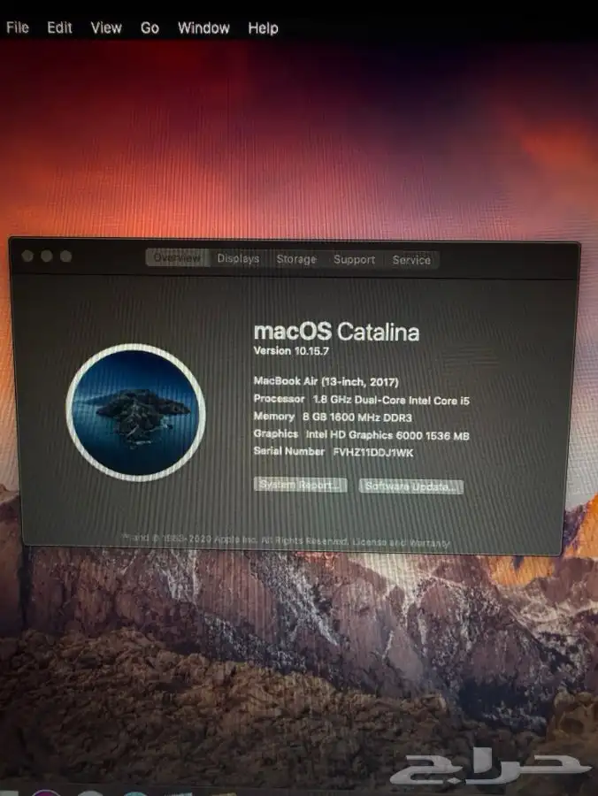 ماك بوك اير MacBook Air (13-inch 2017) نظيف 3