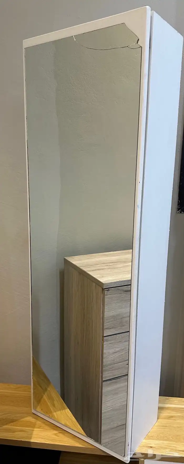 مرايا سحاب طويلة بأرفف من الداخل 0