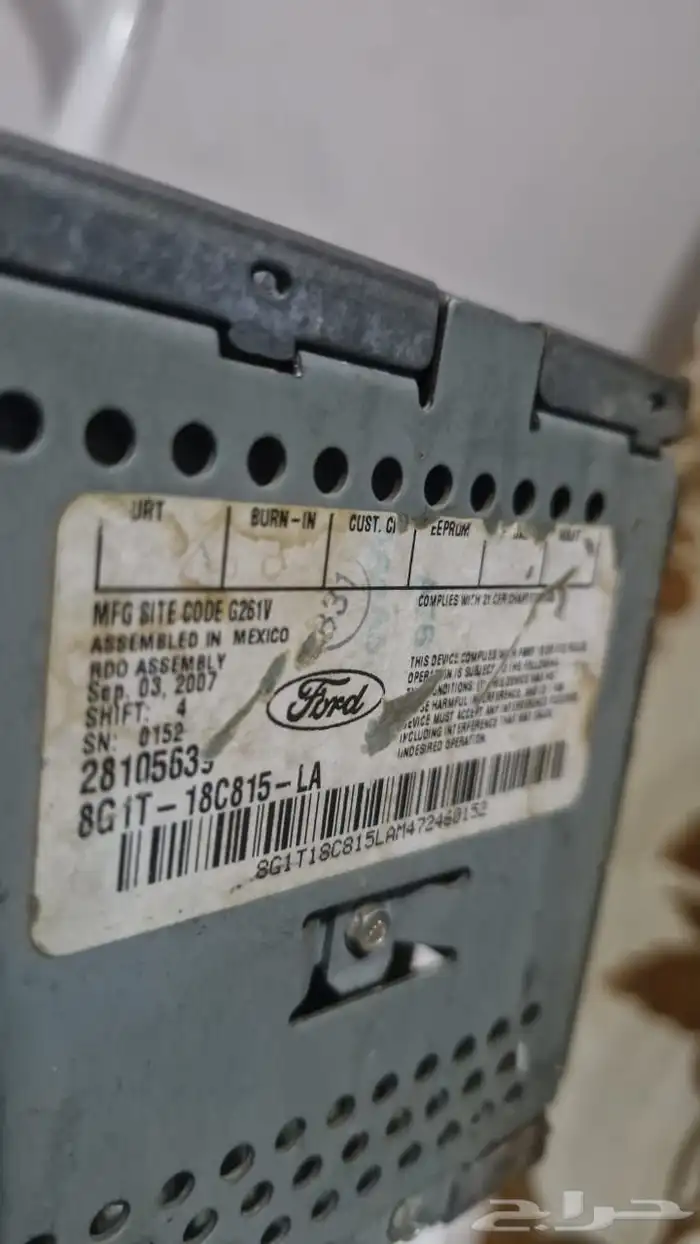 مسجل فورد مونتيجو 2008 ذو ست ديسكات مضغوطة يعمل على الليزر . 3