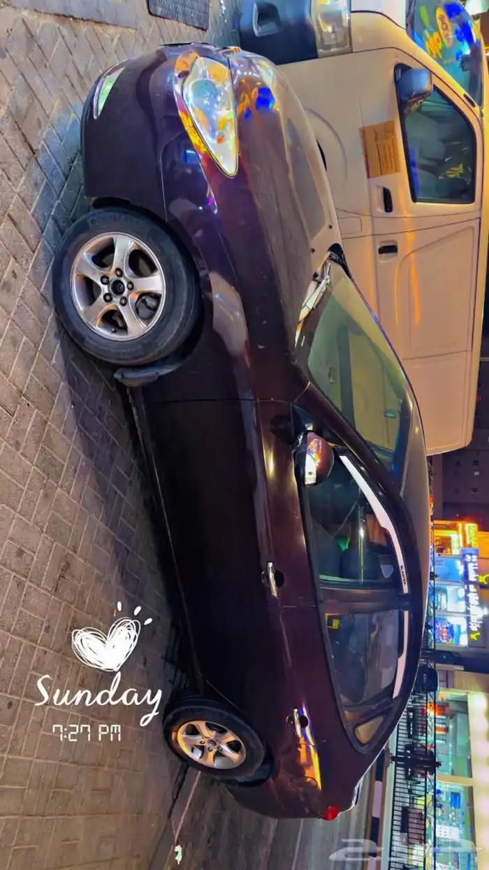 سياره النترا 2010 قير عادي للجادين فقط اللون عنابي 1