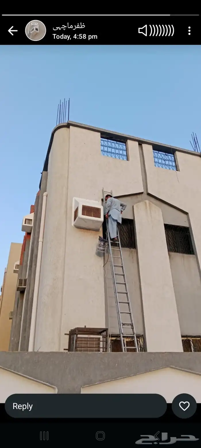 تركيب غطاء مكيف خارجى شبك تيك خارجى طارد طيور 8