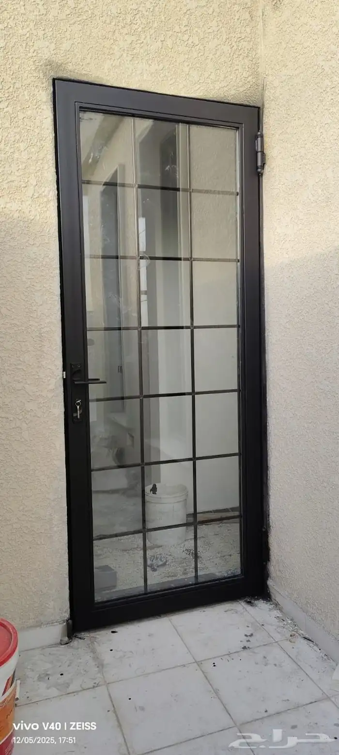 باب المنيوم دبل باب كلادينج المنيوم ابواب حديد سواتر مظلات 0