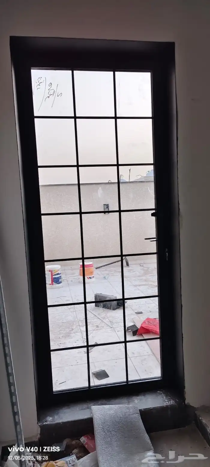 باب المنيوم دبل باب كلادينج المنيوم ابواب حديد سواتر مظلات 1